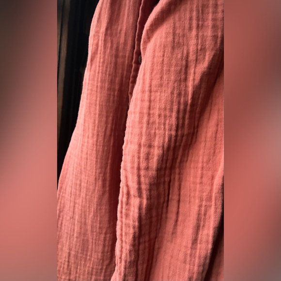 SONOMA lightweight cotton gauze shirt sz L - Picture 5 of 5